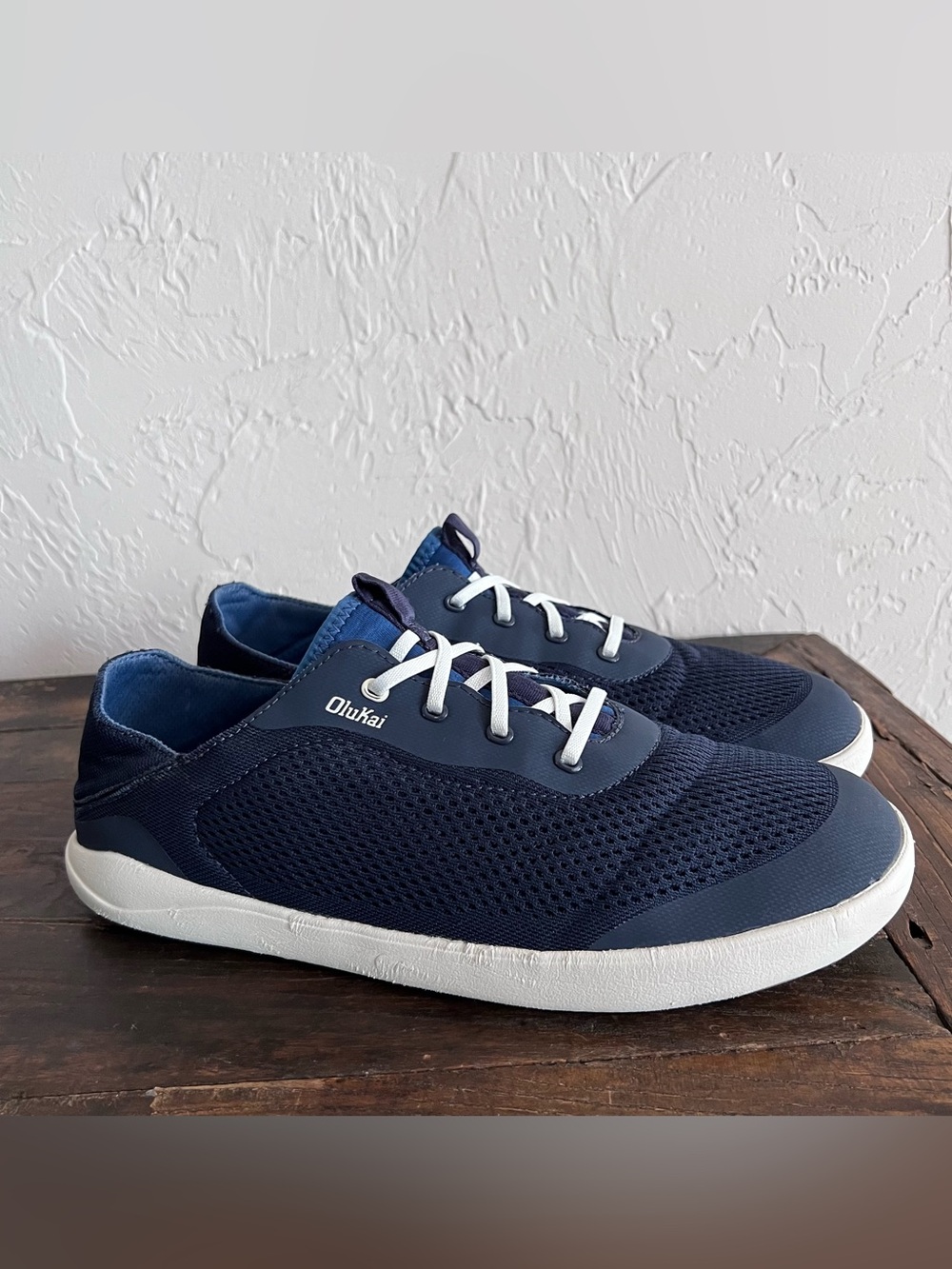Olukai Moku Pae - Trench Blue/Off White Men’s Sz 11